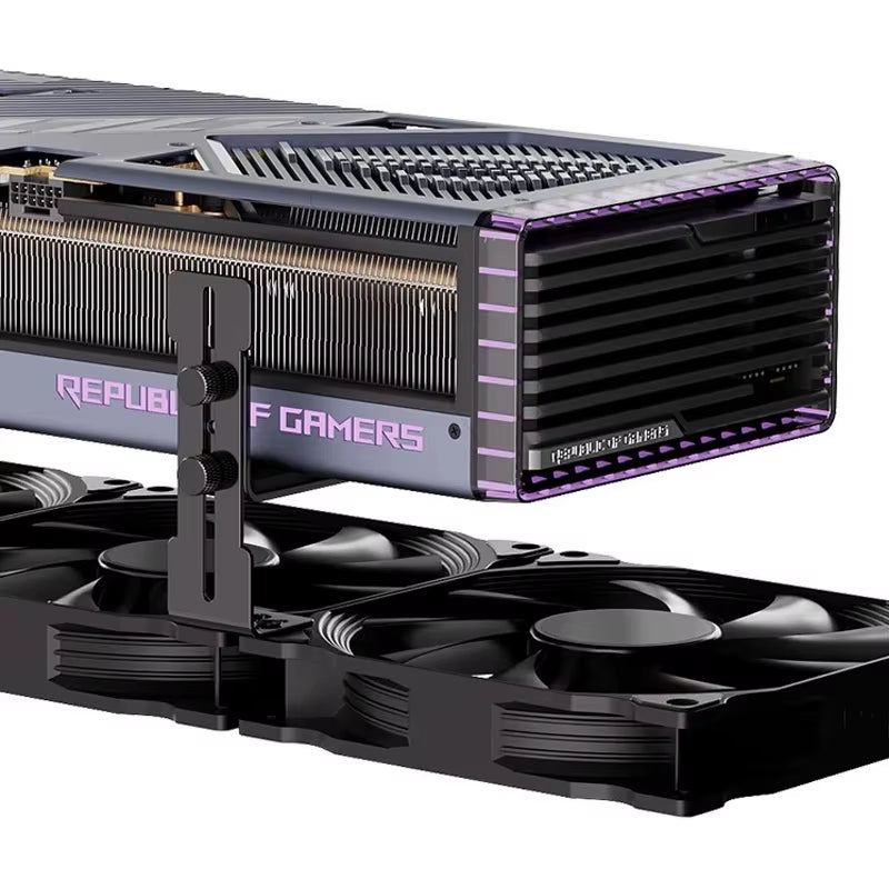 Computer Graphics Card Holder Chassis Fan Support Fixed Metal Bracket 6-96Mm Adjustable GPU Holder