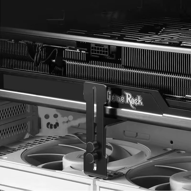 Computer Graphics Card Holder Chassis Fan Support Fixed Metal Bracket 6-96Mm Adjustable GPU Holder